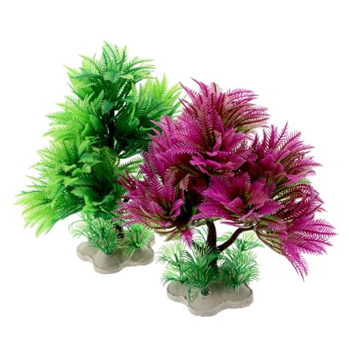 Mikikit 2Stücke Künstliche Aquarienpflanzen Plastikpflanzen für Aquarien Dekoration Langlebig und Wasserfreundlich für Große Aquarien Mikikit 2Stücke Künstliche Aquarienpflanzen Plastikpflanzen für Aquarien Dekoration Langlebig und Wasserfreundlich für Große Aquarien von Mikikit