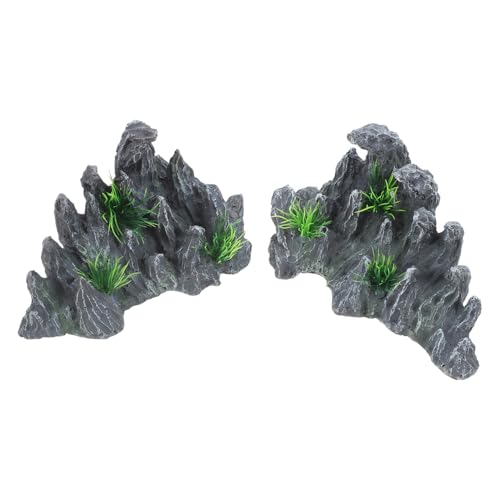 Mikikit 2stücke Aquarium Ornament Harz Dekoration Für Fischtank Landschaftsbau Micro Bonsai Zubehör Indoor Outdoor Stein Deko Ornament Mikikit 2stücke Aquarium Ornament Harz Dekoration Für Fischtank Landschaftsbau Micro Bonsai Zubehör Indoor Outdoor Stein Deko Ornament von Mikikit