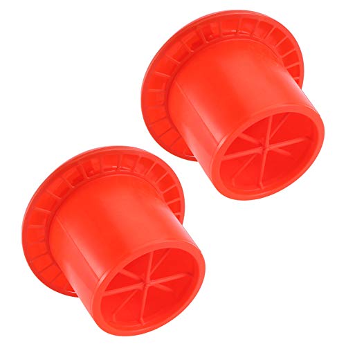 Mikikit 2stücke Küken-futtereimer Aus Kunststoff Für Geflügel Und Hühner Langlebig Und Praktisch Orange Einfach Zu Verwenden Lagern von Mikikit