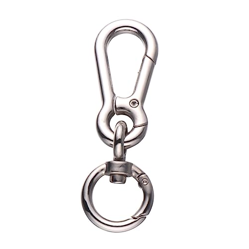 Mikikit 3 Stück Gepäckzubehör selber Machen Bag Straps taschengürtel schlüsselringe Taschenzubehör Key Chains Rucksackzubehör Rucksack zubehör Seilschnallen Schultergurtschnallen Silver von Mikikit
