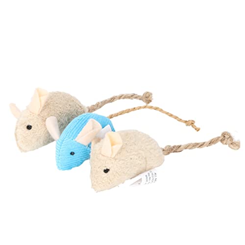 Mikikit Interaktives Katzenspielzeug-Set 3-teilig Lebensechtes Plüsch-mausspielzeug Für Hauskatzen Leuchtende Farben Mentaler Für Ihr Haustier Mikikit Interaktives Katzenspielzeug-Set 3-teilig Lebensechtes Plüsch-mausspielzeug Für Hauskatzen Leuchtende Farben Mentaler Für Ihr Haustier von Mikikit