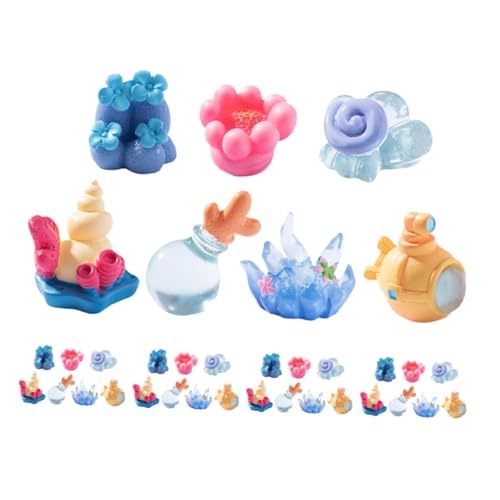 Mikikit 35 Stück Teiliges Miniatur Künstliche Korallenfiguren und Meereslebewesen aus Harz Dekorative Aquarium Ornamente mit Niedliche Fische und Fantasievolle Boot Designs für Mikikit 35 Stück Teiliges Miniatur Künstliche Korallenfiguren und Meereslebewesen aus Harz Dekorative Aquarium Ornamente mit Niedliche Fische und Fantasievolle Boot Designs für von Mikikit
