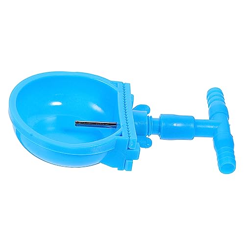 Mikikit 4 Stück Kaninchentrinker Aquarium Container Tragbare Haustierwasserflasche Futterspender Vieh Ratte Trinken Bausatz Wasserhahn System Brunnen Verschütten Heufütterung Blue Plastik von Mikikit