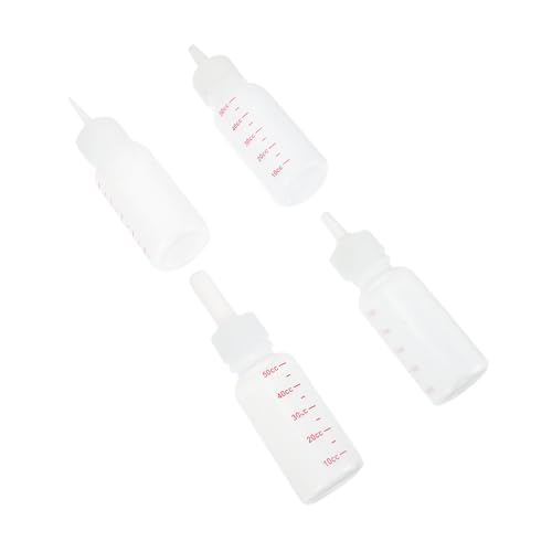 Mikikit 4 Stück Pet-Flasche Werkzeuge Zum Füttern Von Haustieren Abs Spender Hundefuttermittel Kaninchenwasserflasche Hundezubehör Futterautomat Für Neugeborene Mehrere Bausatz Kieselgel von Mikikit