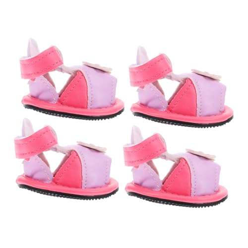Mikikit 4 Stück Sandalen Für Hunde Stiefel Für Kleine Hunde Kauer Hundeschuhe Hundeturnschuhe Hündchen Plüsch Bausatz Sandalen Für Welpen Haustier Hundeshampoo Hausschuhe Rosa Mikikit 4 Stück Sandalen Für Hunde Stiefel Für Kleine Hunde Kauer Hundeschuhe Hundeturnschuhe Hündchen Plüsch Bausatz Sandalen Für Welpen Haustier Hundeshampoo Hausschuhe Rosa von Mikikit