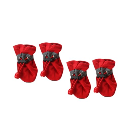 Mikikit 4 Stück Schuhe Für Hunde Hundeschuhe Für Regen Hundeschuhe Für Haustiere Hundeschuhe Für Mittelgroße Hunde Atmungsaktive Hundeschuhe Stiefel Schuhe Hund Schuhe Haustier Rot Mikikit 4 Stück Schuhe Für Hunde Hundeschuhe Für Regen Hundeschuhe Für Haustiere Hundeschuhe Für Mittelgroße Hunde Atmungsaktive Hundeschuhe Stiefel Schuhe Hund Schuhe Haustier Rot von Mikikit