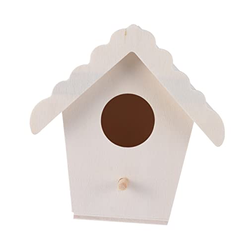 Mikikit 4 Stück Teiliges DIY Holz Vogelhaus Kreative Garten und Wohnraumdekoration aus Holz Herzform Nest Löcher Lage und Dekorativer für Heim und Partyverschönerung Mikikit 4 Stück Teiliges DIY Holz Vogelhaus Kreative Garten und Wohnraumdekoration aus Holz Herzform Nest Löcher Lage und Dekorativer für Heim und Partyverschönerung von Mikikit