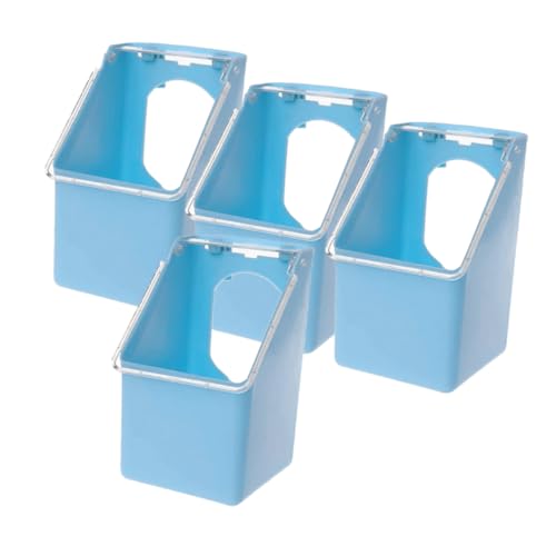 Mikikit 4Stücke Wachtelkäfig Futterspender Hängende Futterboxen Für Wachteln Und Tauben Multifunktionale Futter Und Wasserversorgung Vogelkäfig Zubehör von Mikikit
