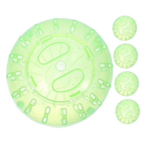 Mikikit 5stücke Kunststoff Laufbälle Übungsbälle Für Kleine Haustiere Spielzeug Für Hamster Rennmäuse Chinchillas Ratschenbälle Für Kleintiere von Mikikit