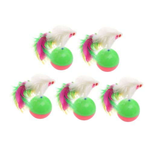 Mikikit 5stücke Teiliges Plüschrat-Teaser-Spielzeug Für Katzen Interaktive Tumbler-Toys Intelligenz Und Für Zuhause Geschäft Bunt Und Unterhaltsam Mikikit 5stücke Teiliges Plüschrat-Teaser-Spielzeug Für Katzen Interaktive Tumbler-Toys Intelligenz Und Für Zuhause Geschäft Bunt Und Unterhaltsam von Mikikit