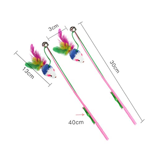 Mikikit 5 Stück Katzenspielzeug Zauberstab Kitten Katzen easykittie Sauf cat Toys Mausspielzeug für Haustiere Mäuse Katzen-Teaser Interaktives für Katzen Mikikit 5 Stück Katzenspielzeug Zauberstab Kitten Katzen easykittie Sauf cat Toys Mausspielzeug für Haustiere Mäuse Katzen-Teaser Interaktives für Katzen von Mikikit