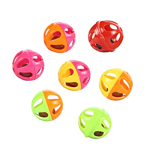Mikikit 50 Stück Glockenballspielzeug für Haustiere kunststoffball kunststoffkugeln cat Toy Katze Katzenbälle mit Glöckchen für Katzengellen Pet-Ball- Mikikit 50 Stück Glockenballspielzeug für Haustiere kunststoffball kunststoffkugeln cat Toy Katze Katzenbälle mit Glöckchen für Katzengellen Pet-Ball- von Mikikit