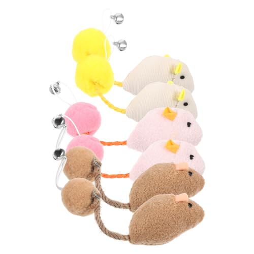 Mikikit 6Stücke Katzen Mit Glocke Mäuse Für Katzen Kratzen Und Interaktive Spielzeuge Für Stundenlangen Spaß Und Beschäftigung Mikikit 6Stücke Katzen Mit Glocke Mäuse Für Katzen Kratzen Und Interaktive Spielzeuge Für Stundenlangen Spaß Und Beschäftigung von Mikikit