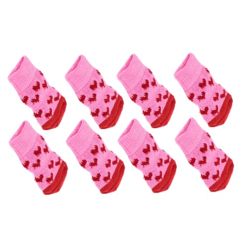 Mikikit 8Stücke rutschfeste Hundesocken für Kleine und Mittelgroße Teiliges mit Modischem Design Rutschfester Unterseite für Hartholzböden Atmungsaktives Material Mikikit 8Stücke rutschfeste Hundesocken für Kleine und Mittelgroße Teiliges mit Modischem Design Rutschfester Unterseite für Hartholzböden Atmungsaktives Material von Mikikit
