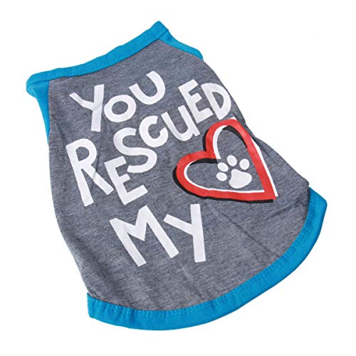 Mikikit Fashion Hunde-Kleidung Für Frühling Sommer Süßes Valentinstags-Outfit Für Kleine Hunde Und Welpen Atmungsaktiv Blau s Mikikit Fashion Hunde-Kleidung Für Frühling Sommer Süßes Valentinstags-Outfit Für Kleine Hunde Und Welpen Atmungsaktiv Blau s von Mikikit