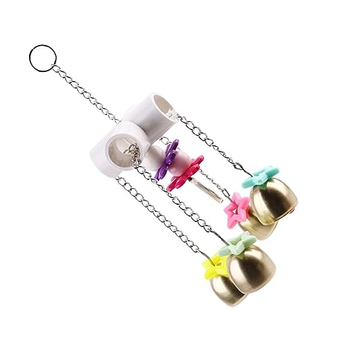 Mikikit Pet Parrot Bell Chime Windspiel Für Käfigdekoration Spielzeug Und Kauspielzeug Für Kleine Und Mittelgroße Papageien Sichere Und Ansprechende Gestaltung Für Vögel Mikikit Pet Parrot Bell Chime Windspiel Für Käfigdekoration Spielzeug Und Kauspielzeug Für Kleine Und Mittelgroße Papageien Sichere Und Ansprechende Gestaltung Für Vögel von Mikikit