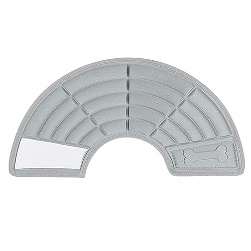 Mikikit Anti-leck-Kragen Ausbildung Welpe Erholung Zubehör Klein Mittel Elisabethanisches Halsband Für Hunde Elisabethanisches Haustierhalsband Grey von Mikikit