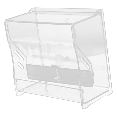 Mikikit Automatische Mulde Papageien Futterautomat geformt im Freien hat Hähnchenfutterhalter Hühnerfutter Utensilien zum Füttern und Tränken von Vögeln Acryl Transparent von Mikikit