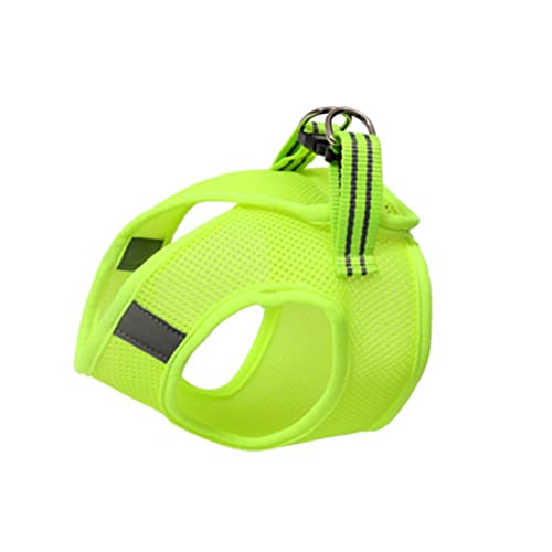 Mikikit Brustgurt für Haustiere katzenhalsband Katzen katzenhalsbänder Haustierbrustgeschirr Katze und Westenstil Stoff keilriemen Haustierkabelbaum Brustgurt für Katzen Green von Mikikit
