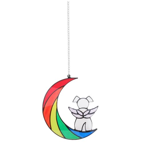 Mikikit Fenstermond Hängend Haustier Hundeverlust Verlust des Hundes Hundesachen Welpe Färber Regenbogenmond Hundebecken Hundespielzeug Hund Auf Mond Als Hängendes Ornament Dackel Acryl Mikikit Fenstermond Hängend Haustier Hundeverlust Verlust des Hundes Hundesachen Welpe Färber Regenbogenmond Hundebecken Hundespielzeug Hund Auf Mond Als Hängendes Ornament Dackel Acryl von Mikikit