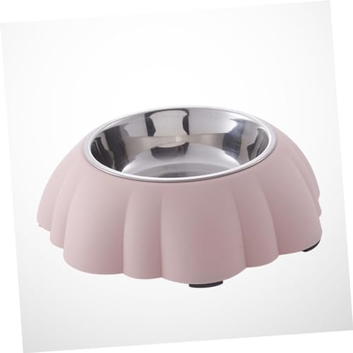 Mikikit Futterautomat Für Haustiere Hundenäpfe Futterspender Katzennäpfe Groß Katzennapf Rostfrei Für Hunde Essen Hundefutterschalen Erzogen Futternapf Für Haustiere Schüsseln Welpe Rosa von Mikikit
