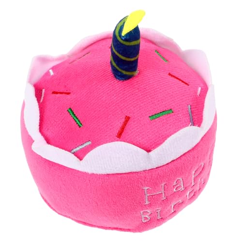 Mikikit Geburtstagskuchen Plüschspielzeug Hund Plüsch Haustier Geburtstagsfeier Plüsch-Quietschkuchen-Haustierspielzeug Hund Geburtstagstorte für kleines Hundespielzeug Hundekuchen Rosa Mikikit Geburtstagskuchen Plüschspielzeug Hund Plüsch Haustier Geburtstagsfeier Plüsch-Quietschkuchen-Haustierspielzeug Hund Geburtstagstorte für kleines Hundespielzeug Hundekuchen Rosa von Mikikit
