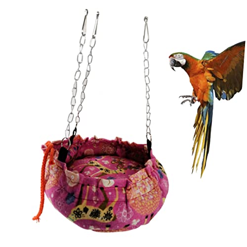 Mikikit Hängematte für Haustiere mastubatoren dengelapparat pet Bed vogelkäfig Kleintier Bett Wellensittich Hängematte Hamster -Versteck Schlafsack Schlafhängematte für Papageien Vogelnest von Mikikit