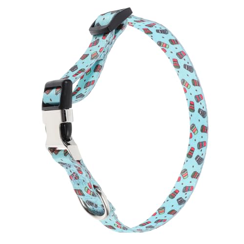 Mikikit Halsband für Hunde Hundehalsbänder bequem freigeben XXX Kragen Mittel klein bedrucktes Hundehalsband tragbarer Hundehalsband Katzenhalsband Polyester Light Green von Mikikit