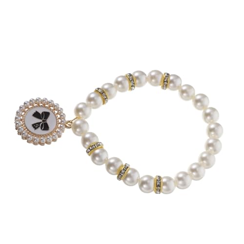 Mikikit Halskette mit Haustierperlen Perlenhalsbänder für Hunde Hundehalsband Hund Halskette Haustierschmuck für Hunde Katzenhalsband Welpenhalskette für kleine Hunde Hundeschmuck Abs Weiß Mikikit Halskette mit Haustierperlen Perlenhalsbänder für Hunde Hundehalsband Hund Halskette Haustierschmuck für Hunde Katzenhalsband Welpenhalskette für kleine Hunde Hundeschmuck Abs Weiß von Mikikit
