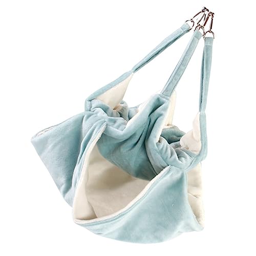 Mikikit Hamster Hängematte Aus Flauschigem Fleece Doppelstöckige Hängematte Für Kleintiere Mit Haken Gemütliches Hamsternest Für Hamster Chinchillas Und Andere Nagetiere von Mikikit