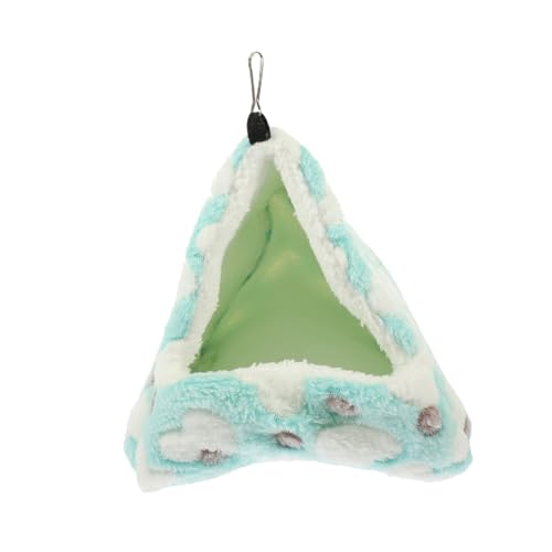 Mikikit Hamster Hängematte Mini-Hamster-baumwollnest Hamster Ausweichen Hamsterschlafbetten Hamster Schlafkissen Tragbares Hamsternest Light Green Baumwolle von Mikikit