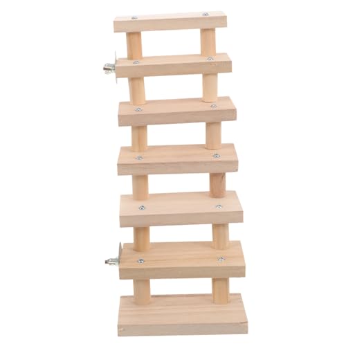 Mikikit Hamster Kletterleiter Aus Holz Für Hamster Und Nager Brücke Für Training Zu Reinigen Für Käfige Und Spielplätze von Mikikit