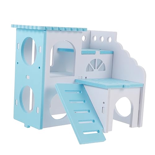 Mikikit Kleintier Spielhaus Für Hamster Zwei Holzversteck Atmungsaktive Und Komfortable Rückzugsmöglichkeit Fördert Aktivität Und Langeweile Für Kleine Haustiere Mikikit Kleintier Spielhaus Für Hamster Zwei Holzversteck Atmungsaktive Und Komfortable Rückzugsmöglichkeit Fördert Aktivität Und Langeweile Für Kleine Haustiere von Mikikit