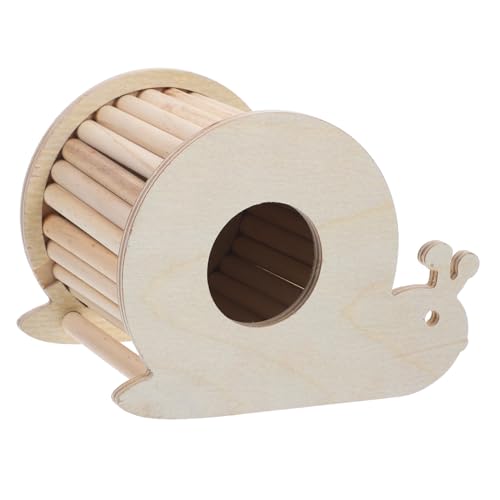 Mikikit Hamsternest Hamster brücke Hamster Toys for small Animals Hamster Klettergerüst Meerschweinchenkäfig Haustierversteck für Käfig Kleintierleiter Hamster Holzhaus hölzern von Mikikit