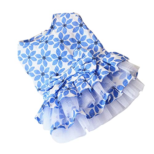 Mikikit Haustier Ahornblatt Blue Blumenrock Hundekleid UPS Outfit Kostüme anziehen Dackelkleidung Welpe nach Partykleidung für Haustiere Haustierkleid Hundrock Spitzenkleid für Hunde Blau Mikikit Haustier Ahornblatt Blue Blumenrock Hundekleid UPS Outfit Kostüme anziehen Dackelkleidung Welpe nach Partykleidung für Haustiere Haustierkleid Hundrock Spitzenkleid für Hunde Blau von Mikikit