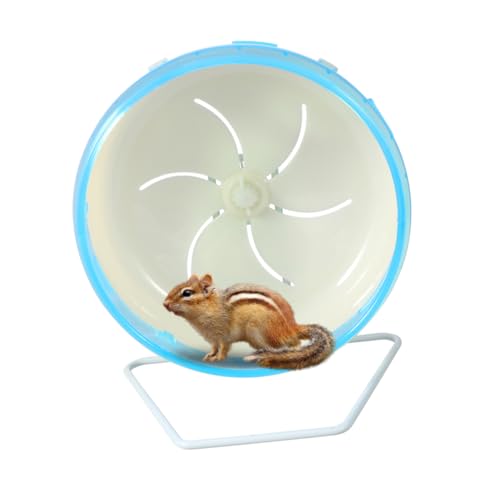 Mikikit Haustier Rad nager bläulich Lustiges Laufspielzeug Nagetier- Igelrad Zubehör Leise Haustierrad Eichhörnchen Eichhörnchen Spielrad Blue von Mikikit