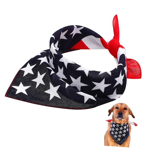 Mikikit Haustier-schal Haustiere Kragen Plaid Welpe Lätzchen Zustand Bandanas Streifen Schild Flagge Hund Zubehör Körperpflege Groß Hochzeit Party von Mikikit