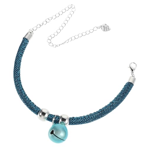 Mikikit Haustierhalsband Für Hundehalsband Hund Kette Haustierzubehör Kätzchen-Kragen Hund Glocke Welpenanhänger Welpenhalsband Welpenschmuck Pu von Mikikit