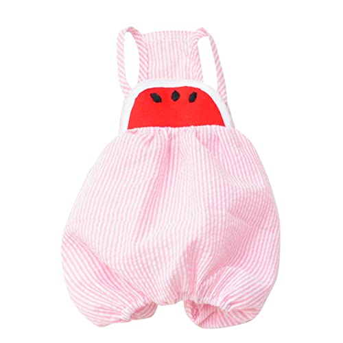 Mikikit Haustierhose kleines Hundebereich Welpe UPS Kostüme Hundekleidung Geburtstag Tragetuch-Kostüm für Haustiere Wassermelonenkleidung für Haustiere Hund Kleid Tuch Party-Hundehose Rosa von Mikikit