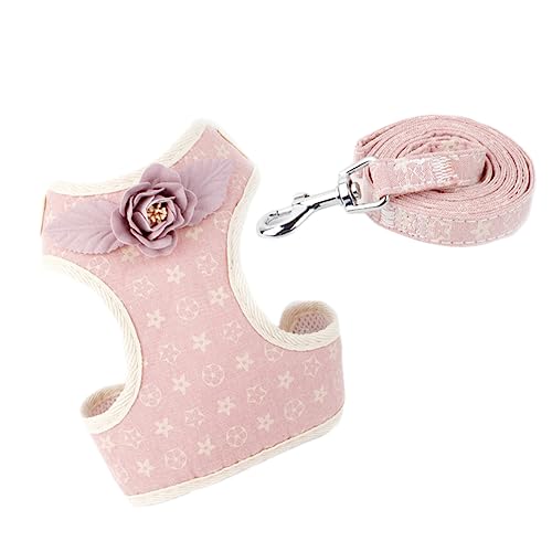 Mikikit Haustierkabelbaum Hundeseil Hundegeschirr Welpe Weste Hundeleinengürtel Brustgurt Für Haustiere Haustierbedarf Hund Zugseil Rosa von Mikikit
