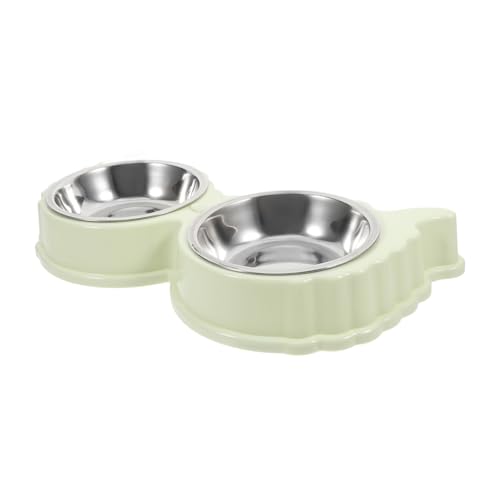 Mikikit Haustiernapf Hundefutterschalen Hundenäpfe doppelte Schüssel Futterstation für mehrere Haustiere Kätzchenschalen Wassernäpfe für Haustierfutter Hund Platte Rostfreier Mikikit Haustiernapf Hundefutterschalen Hundenäpfe doppelte Schüssel Futterstation für mehrere Haustiere Kätzchenschalen Wassernäpfe für Haustierfutter Hund Platte Rostfreier von Mikikit