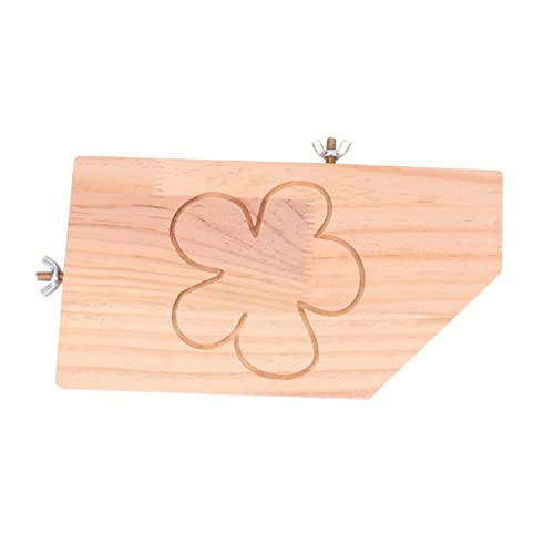 Mikikit Haustierplattform aus Holz Holzspielzeug für Haustiere DIY Haustierzubehör Hamster Barsch Papageienspielzeug Sprungbrett für Haustierkäfige Plattform für kleine Haustiere Hölzern von Mikikit