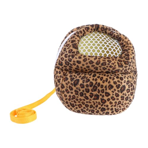 Mikikit Haustiertasche Hamster -Rucksack Beutel Reisen Tragetasche für Welpen Atmungsaktiv Reisetasche für Haustiere Transportbox für Hamster Hamster-Aufbewahrungstasche Hamsterträger von Mikikit