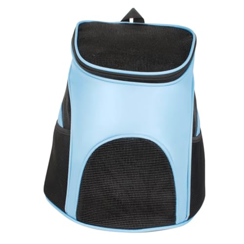 Mikikit Haustiertasche Tragetaschen Hunderucksack Tierbedarf Katzentragetasche Haustiertragetasche Hundeaufbewahrungstasche Hundetragetasche Blau von Mikikit