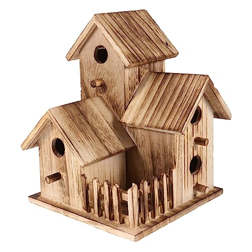 Mikikit Hölzerner Vogel Nistkasten DIY Bausatz Für Balkonvögel Wetterfestes Vogelhaus Aus Naturholz Für Gartendekoration Und Kunsthandwerk Kleine Mikikit Hölzerner Vogel Nistkasten DIY Bausatz Für Balkonvögel Wetterfestes Vogelhaus Aus Naturholz Für Gartendekoration Und Kunsthandwerk Kleine von Mikikit