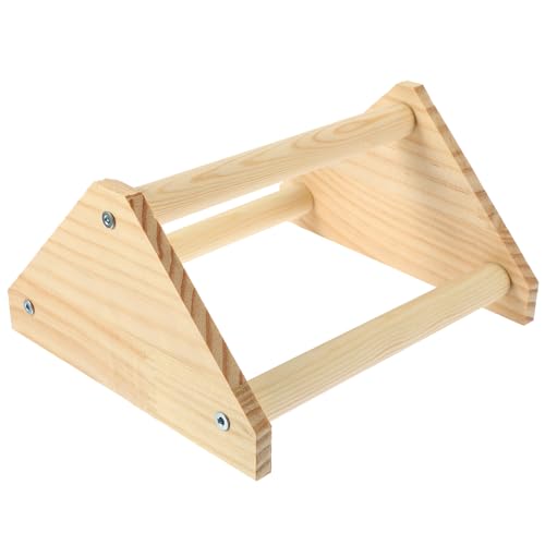 Mikikit Hühnerschaukelständer Kükenbarsch Drinnen Hühnerstangen Hühnerbarsch Henne Gestell Hühnerkäfig Barsch Vogelständer Aus Holz Bird Barch Toy Trainingsstand Für Vogelpapageien Hölzern von Mikikit