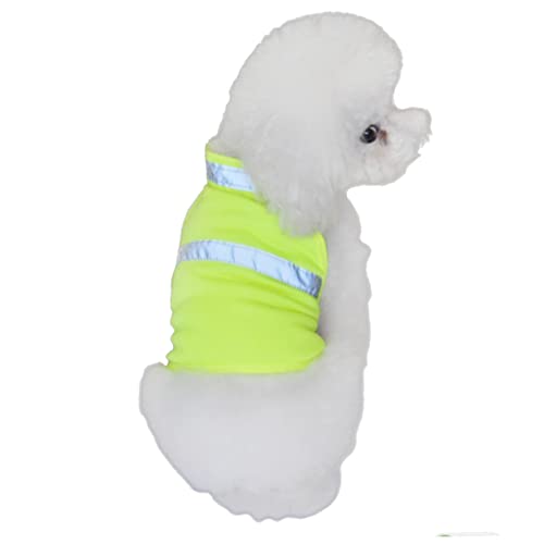 Mikikit Hund Sichere Weste Kleines Hundegeschirr Großer Hunderegenmantel - Hundeweste Reflektierendes Sicherheitsgeschirr Für Haustiere Kühlweste Für Hunde Reflektierende Jacke Auto Yellow Mikikit Hund Sichere Weste Kleines Hundegeschirr Großer Hunderegenmantel - Hundeweste Reflektierendes Sicherheitsgeschirr Für Haustiere Kühlweste Für Hunde Reflektierende Jacke Auto Yellow von Mikikit