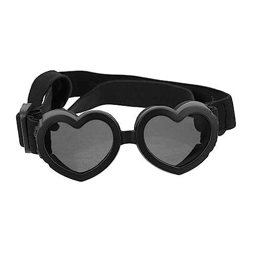 Mikikit Hund hundesonnenbrille Dog Sunglasses Hundeschutzbrille hundekleidung Hundemoden-Accessoires Gläser für Pfote groß Auge Sommer-Haustierbrille Haustierbrillen STK Black von Mikikit
