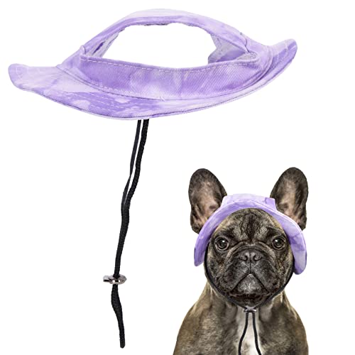 Mikikit Haustier-baseballmütze Badeanzug Für Hunde Cinco De Mayo Hundehalstuch Welpenmützen Für Kleine Hunde Verstellbare Hüte Für Hunde Reisen Violett Segeltuchkappe Baumwolle Mode von Mikikit