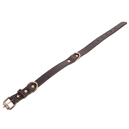 Mikikit Hundehalsband Hundehalsband Kragen Hund Groß Haustier Halskette Große Haustierhalsbänder Für Hunde Hund Für Welpe Halsband Für Haustier Abs Halslack Für Große Haustiere Coffee von Mikikit